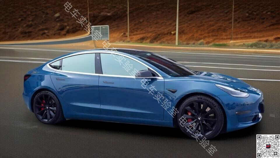 特斯拉Model 3深邃蓝