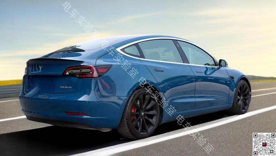 特斯拉Model 3深邃蓝